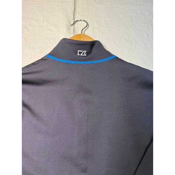 Cutter & Buck CB DryTec 50UPF Women’s size L 1/4 snap button sweatshirt navy NWT - Picture 10 of 11